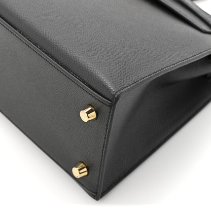 Hermes Epsom Kelly Sellier 25 Black 18 of 23