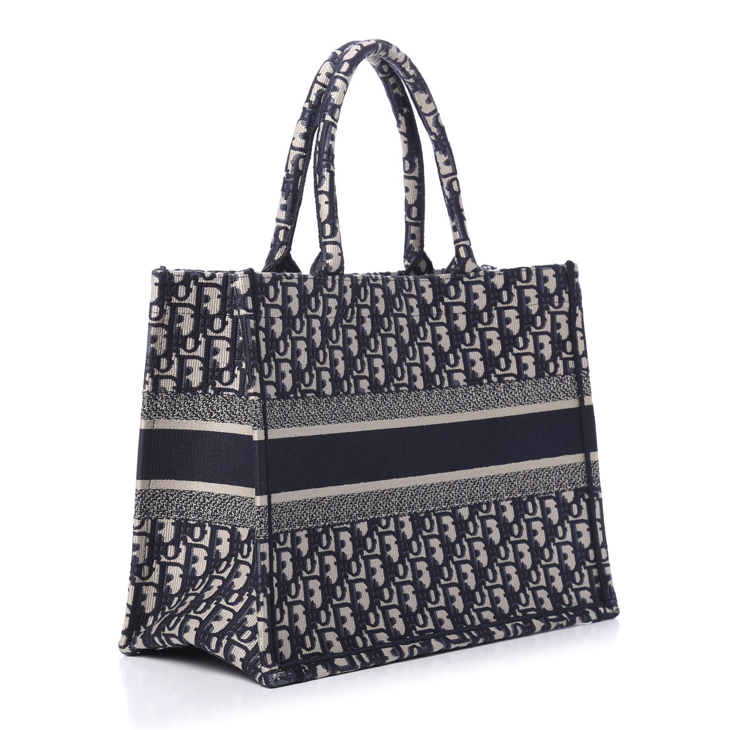 Oblique Medium Book Tote Blue Multicolor