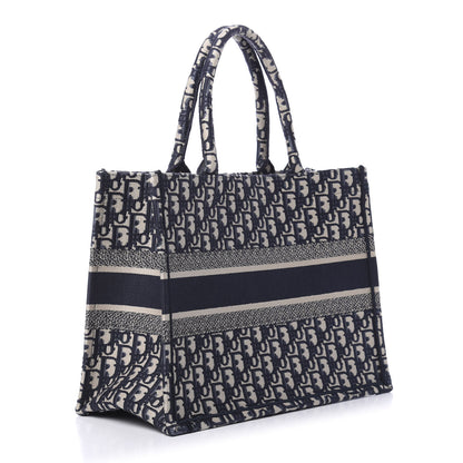 Christian Dior Oblique Medium Book Tote Blue Multicolor 3 of 10