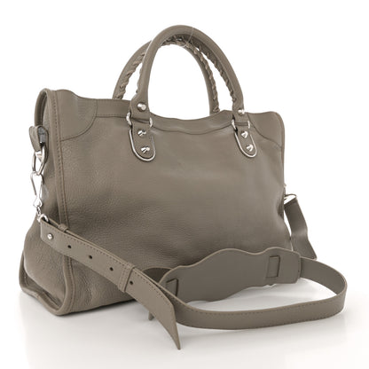 Balenciaga Chevre Silver Metallic Edge Hardware City Gris Taupe 3 of 19