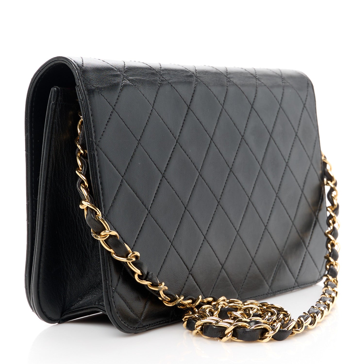 Chanel Lambskin Quilted Small Single Flap Black 3 of 13