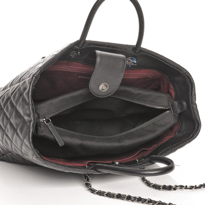 Chanel Caviar Quilted Large Coco Handle Shopping Tote Black 4 of 8