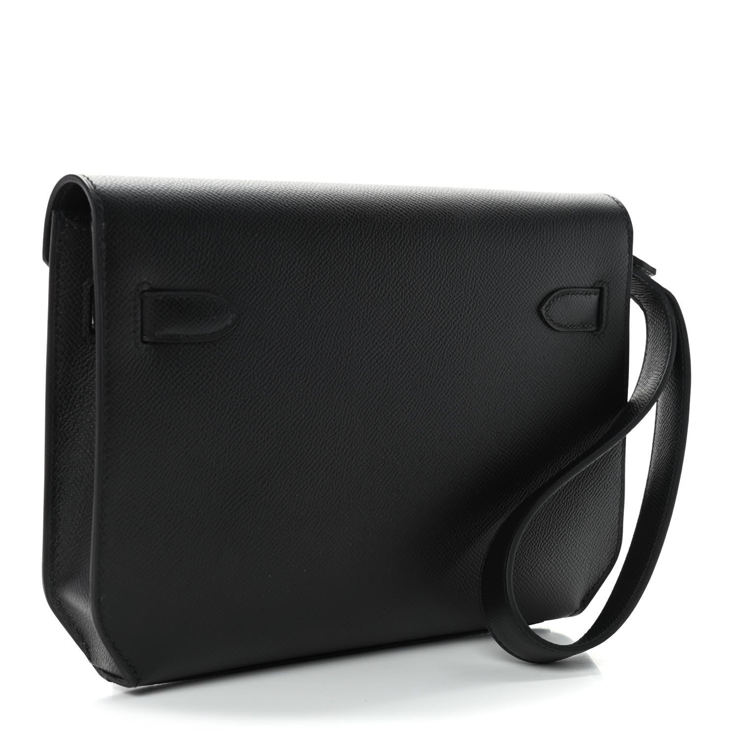 Hermes Epsom Kelly Depeches 25 Pouch Black 2 of 4