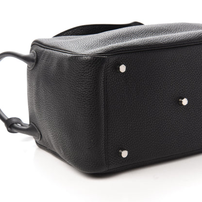 Hermes Taurillon Clemence Lindy 30 Black 6 of 9