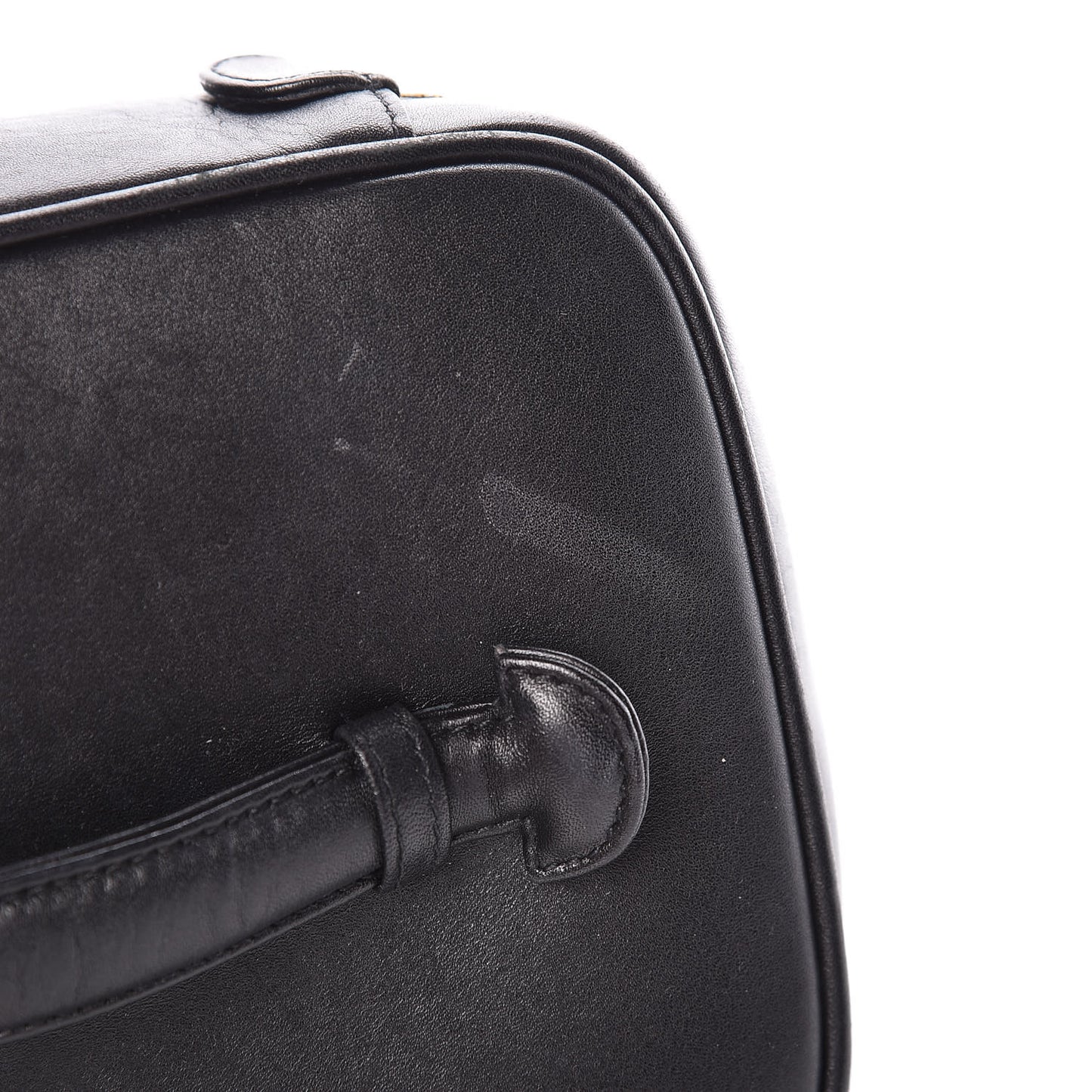 Lambskin Vanity Cosmetic Bag Black