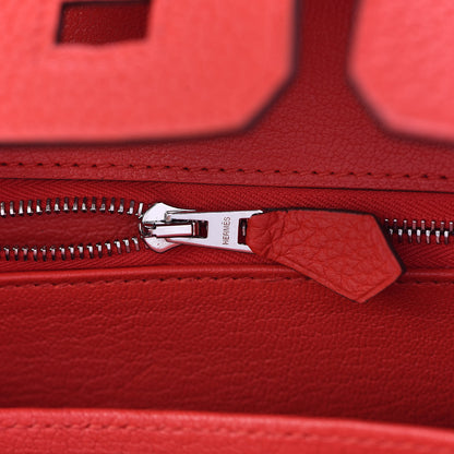 Hermes Togo Birkin 25 Rouge De Coeur 8 of 31