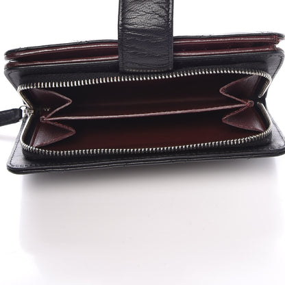 Chanel Lambskin Quilted Zipped Pocket Wallet Black 5 of 8