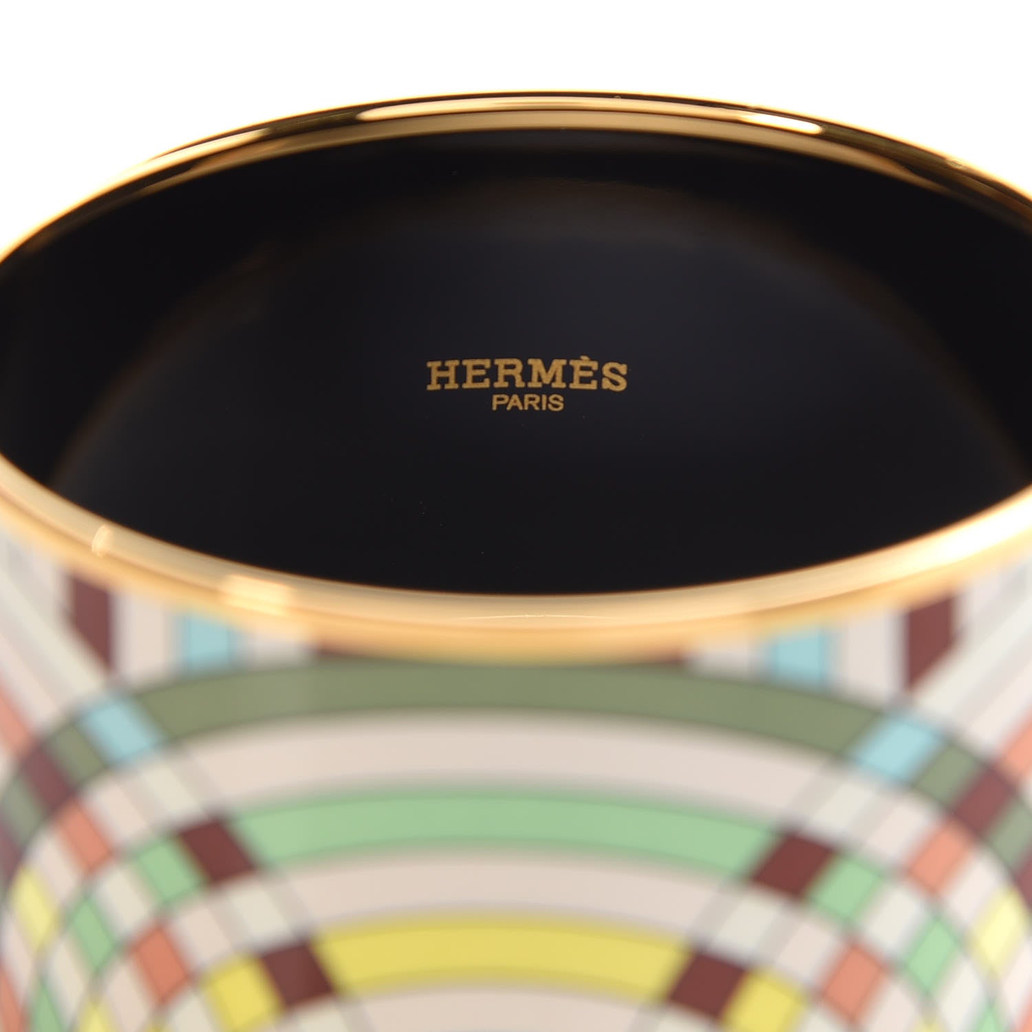Hermes Enamel Printed Extra Wide Bracelet 65 4 of 6