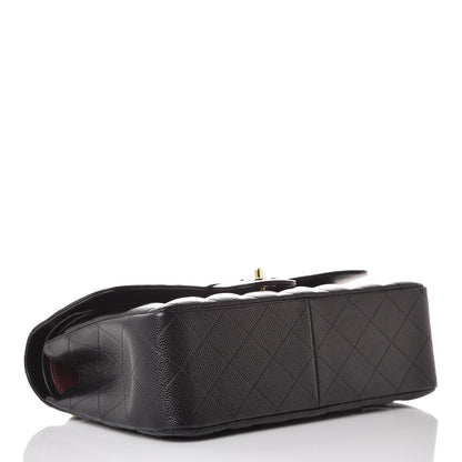Chanel Caviar Quilted Jumbo Double Flap Black 5 of 10