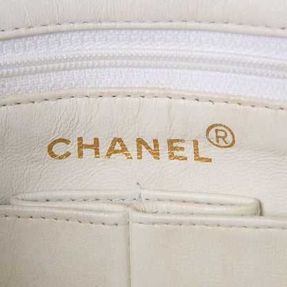 Chanel Lambskin Quilted Mini Square Flap White 5 of 13