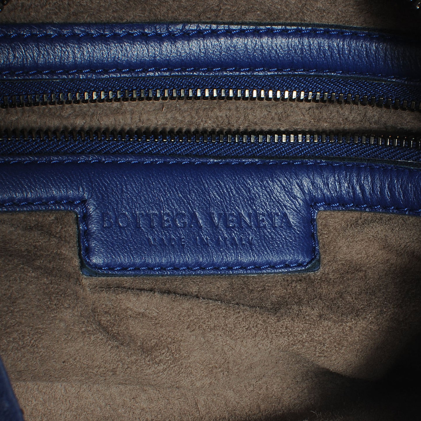 Nappa Intrecciato Large Veneta Hobo Cobalt Blue