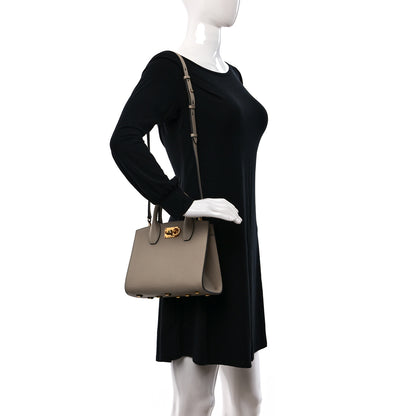 Salvatore Ferragamo Calfskin Small The Studio Box Bag Daino 2 of 9