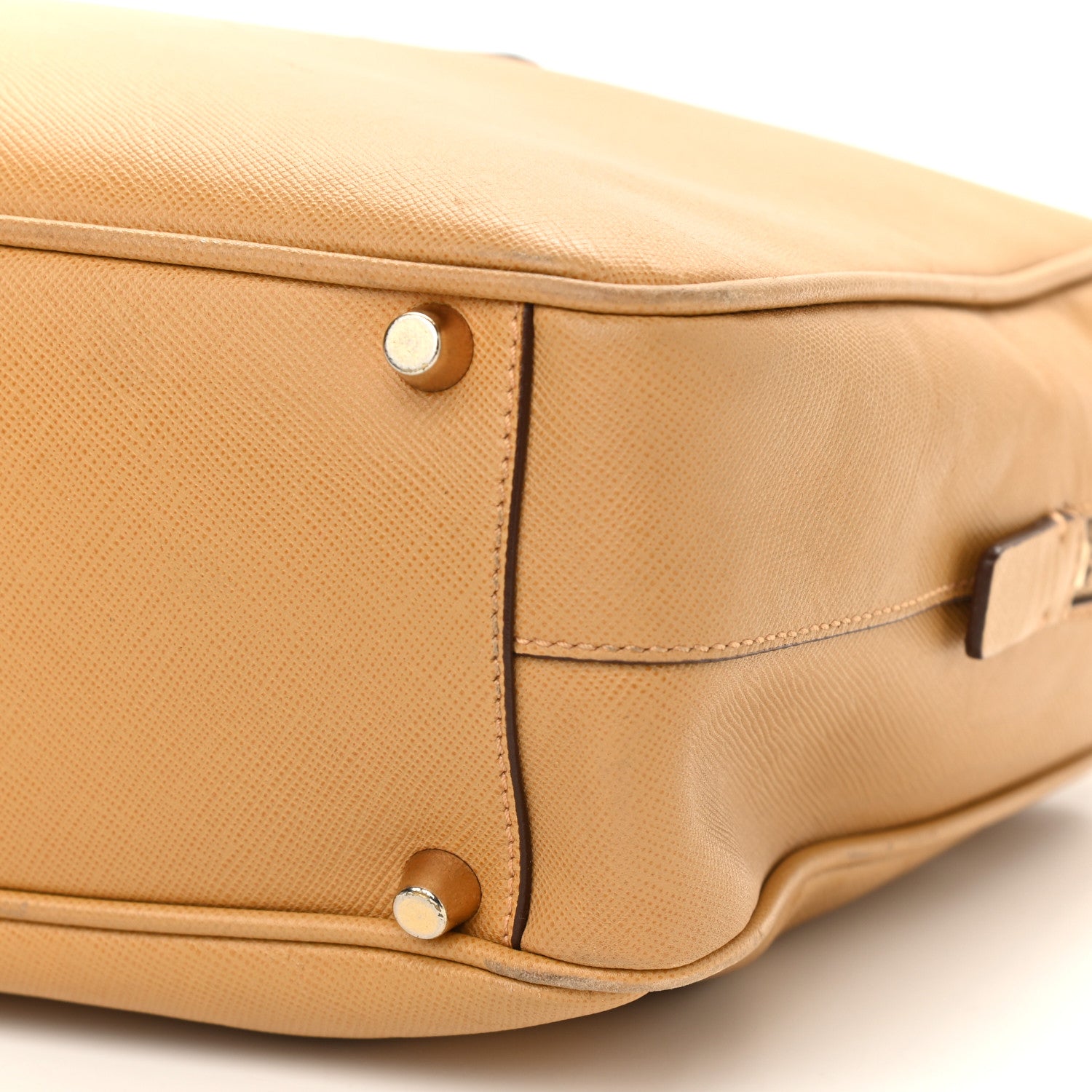 Prada Saffiano Lux Bowler Caramel 6 of 17