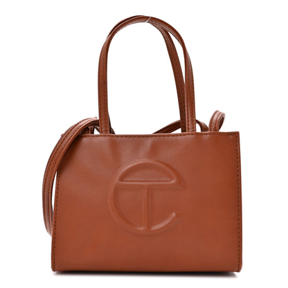 Telfar Vegan Leather Small Shopping Bag Tan 1 of 14