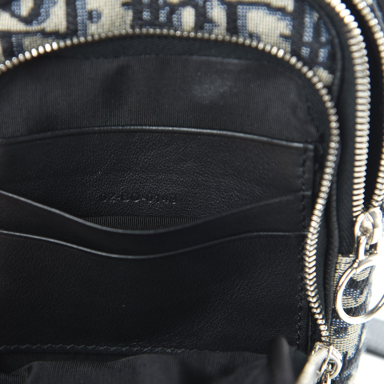 Christian Dior Oblique Crossbody Bag Blue 8 of 11