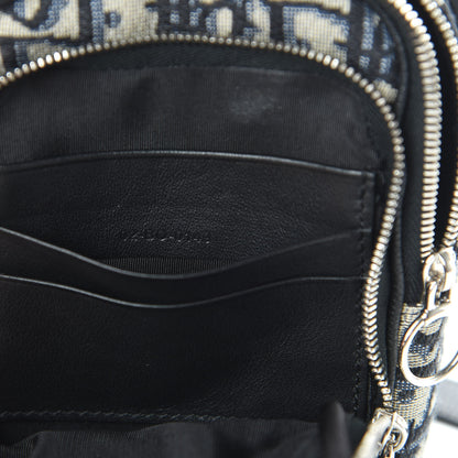 Christian Dior Oblique Crossbody Bag Blue 8 of 11