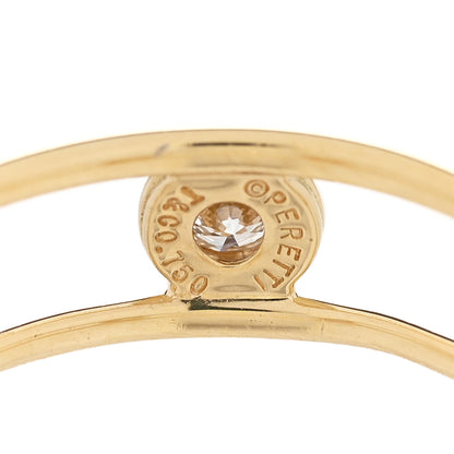 Tiffany 18K Yellow Gold Diamond Elsa Peretti Diamonds by the Yard Ring 53 6.25 4 of 4