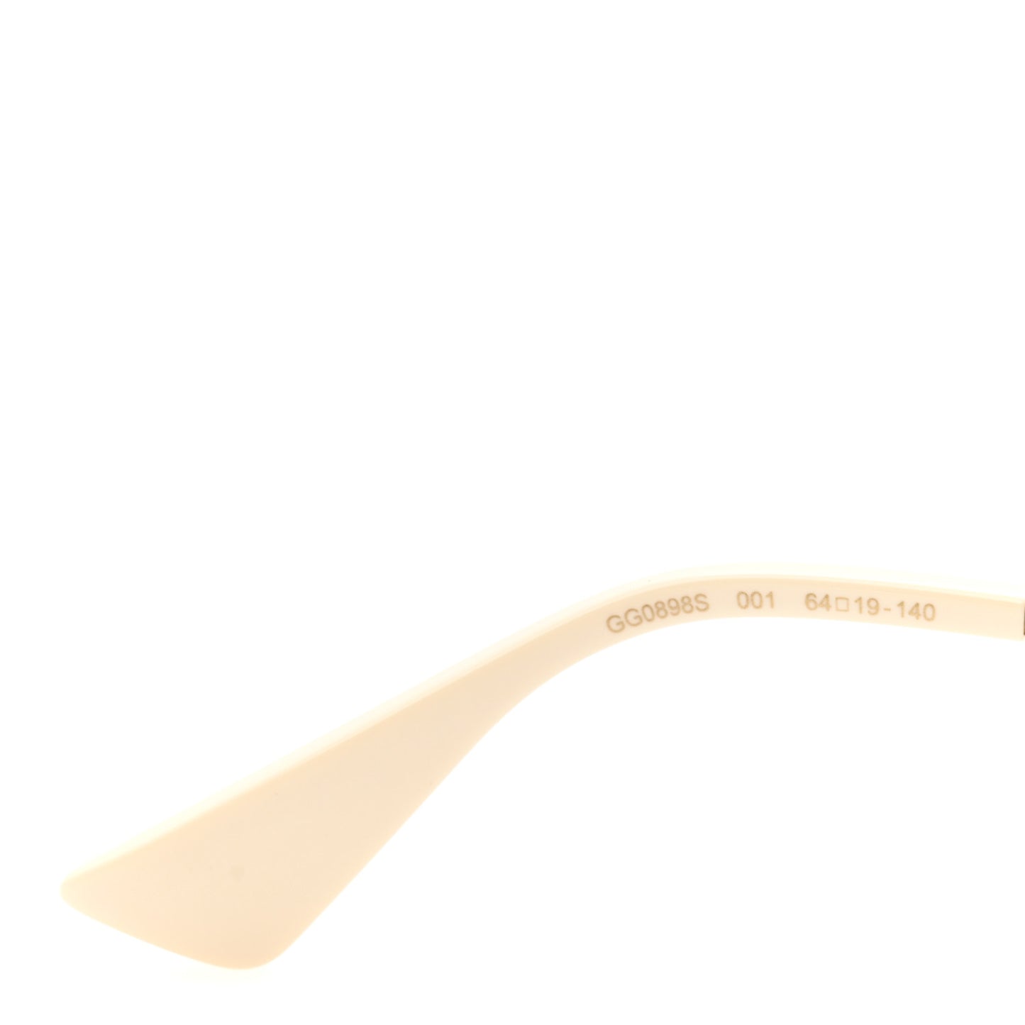 Metal Crystal Geometrical Frame Sunglasses GG0895S Silver Gold