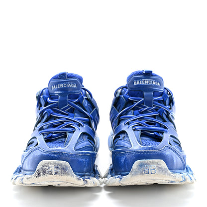 Balenciaga Mesh Nylon Womens Track Sneakers 38 Faded Blue 3 of 13
