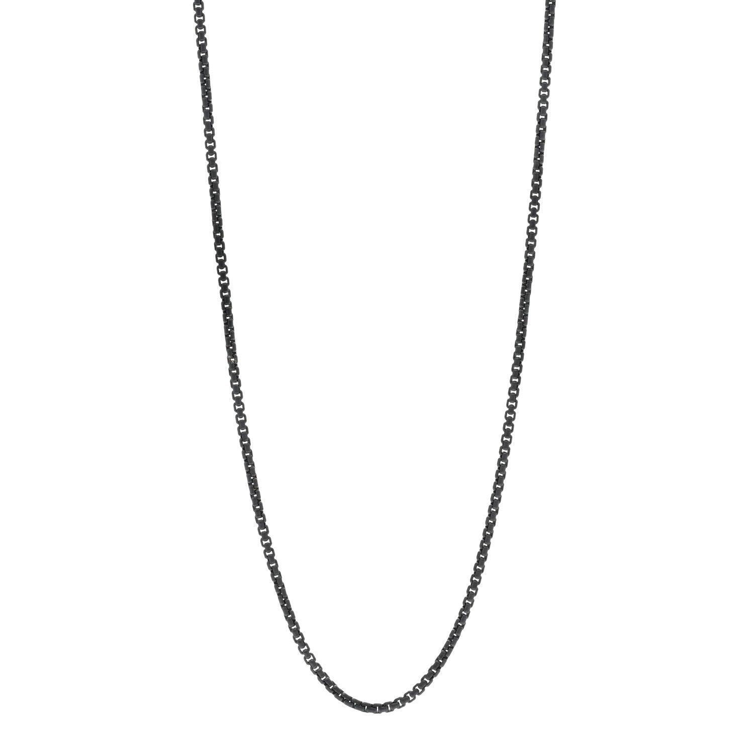David Yurman Sterling Silver 2.7mm Small Box Chain Necklace Grey 1 of 4