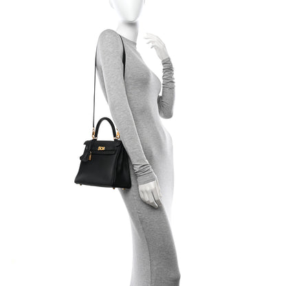 Hermes Togo Kelly Retourne 25 Black 2 of 12