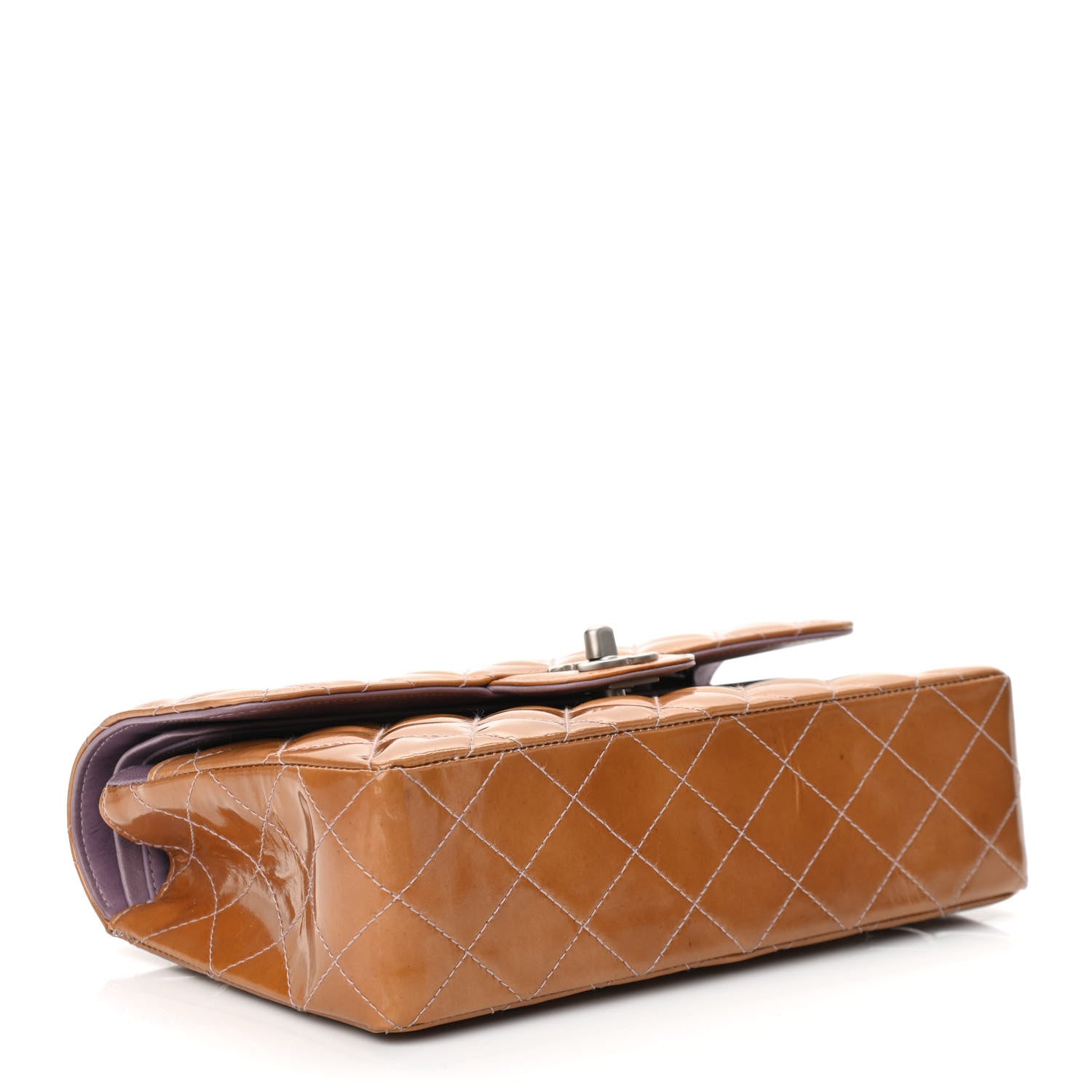 Chanel Patent Small Double Flap Mauve 4 of 13