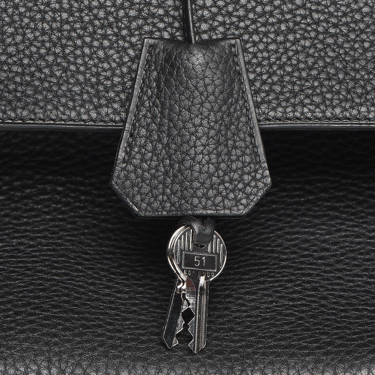 Hermes Taurillon Clemence Shoulder Kelly 40 Black 26 of 29