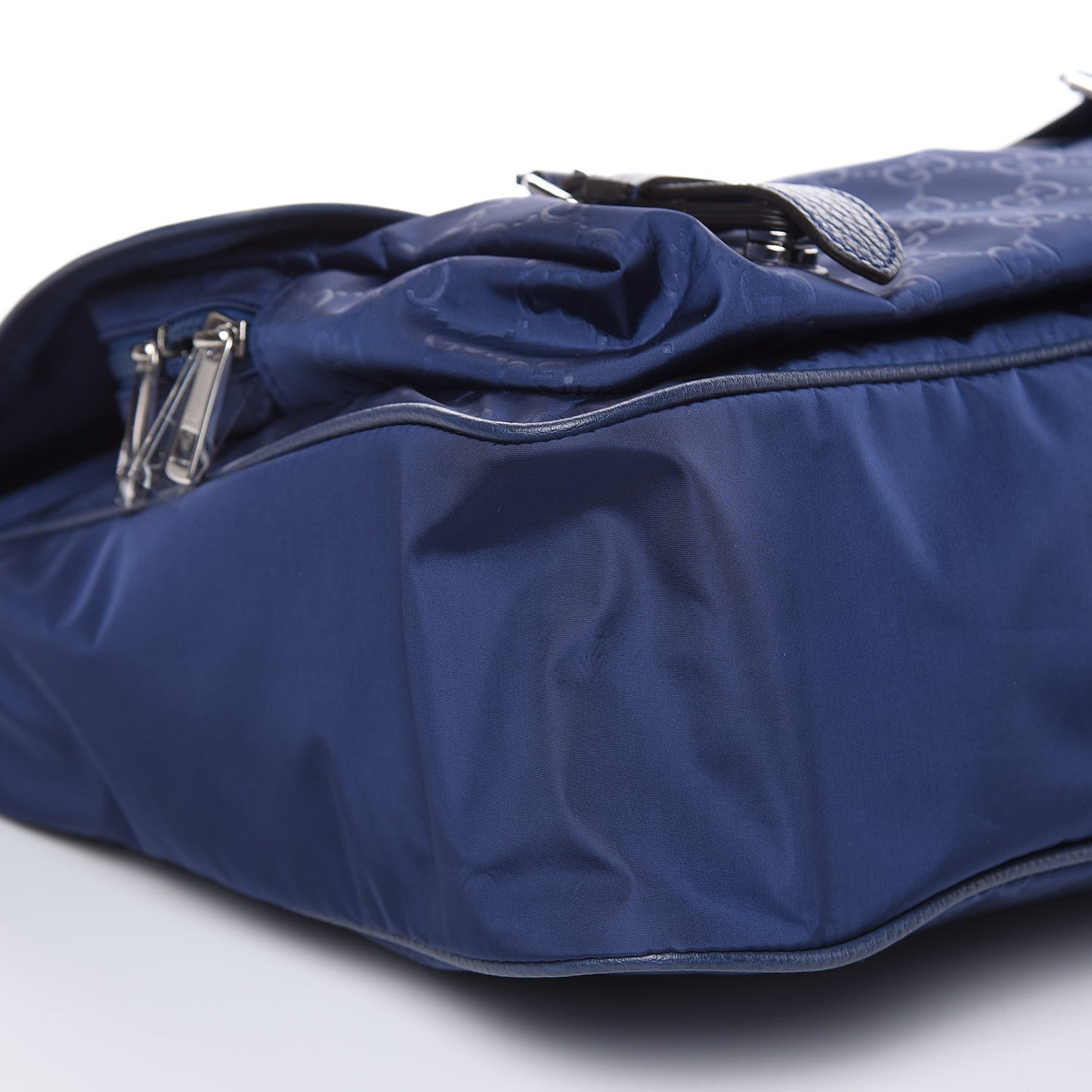 Nylon Monogram Double Buckle Flap Messenger Bag Tide