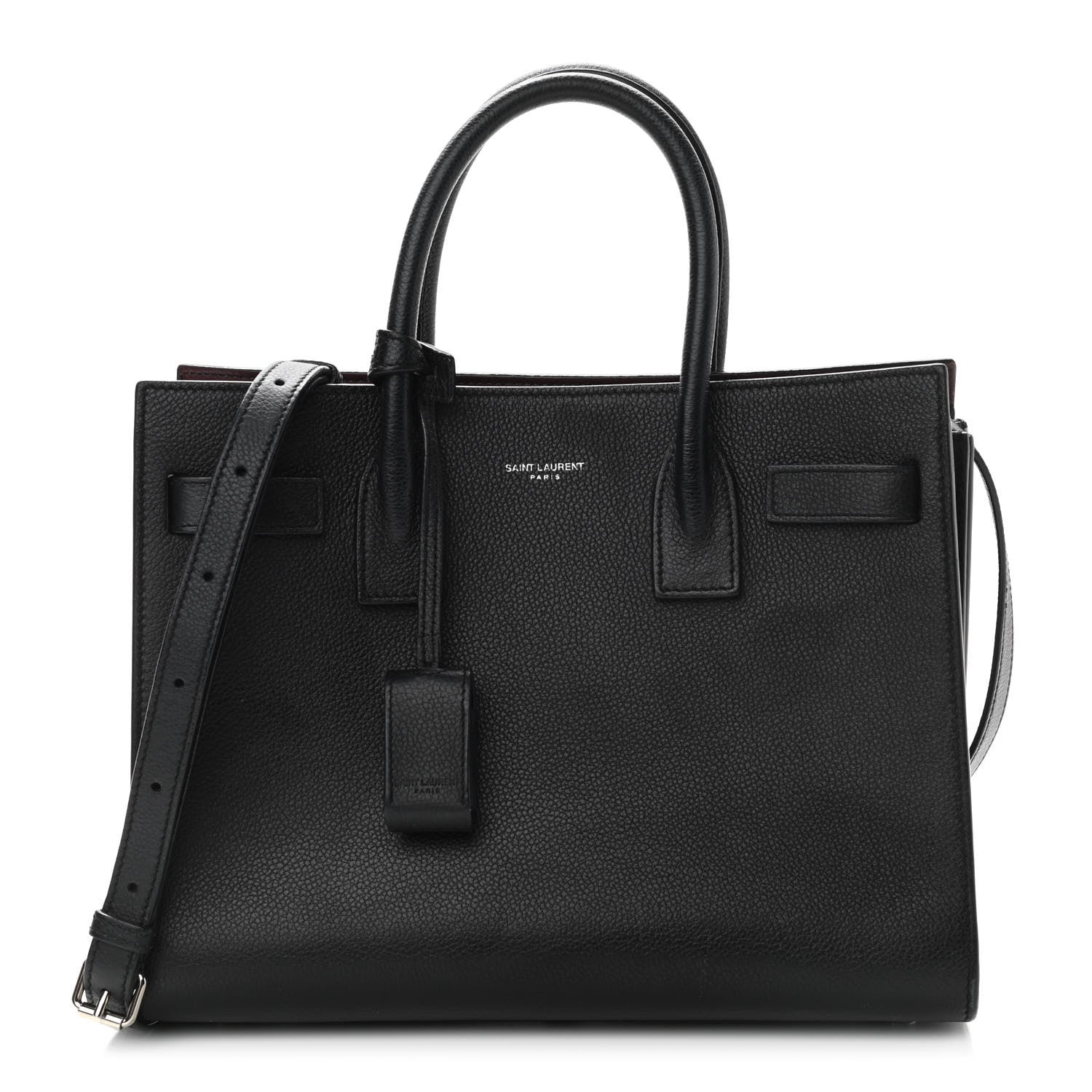 Saint Laurent Grained Calfskin Baby Sac De Jour Black 1 of 11