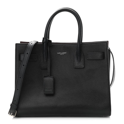 Saint Laurent Grained Calfskin Baby Sac De Jour Black 1 of 11