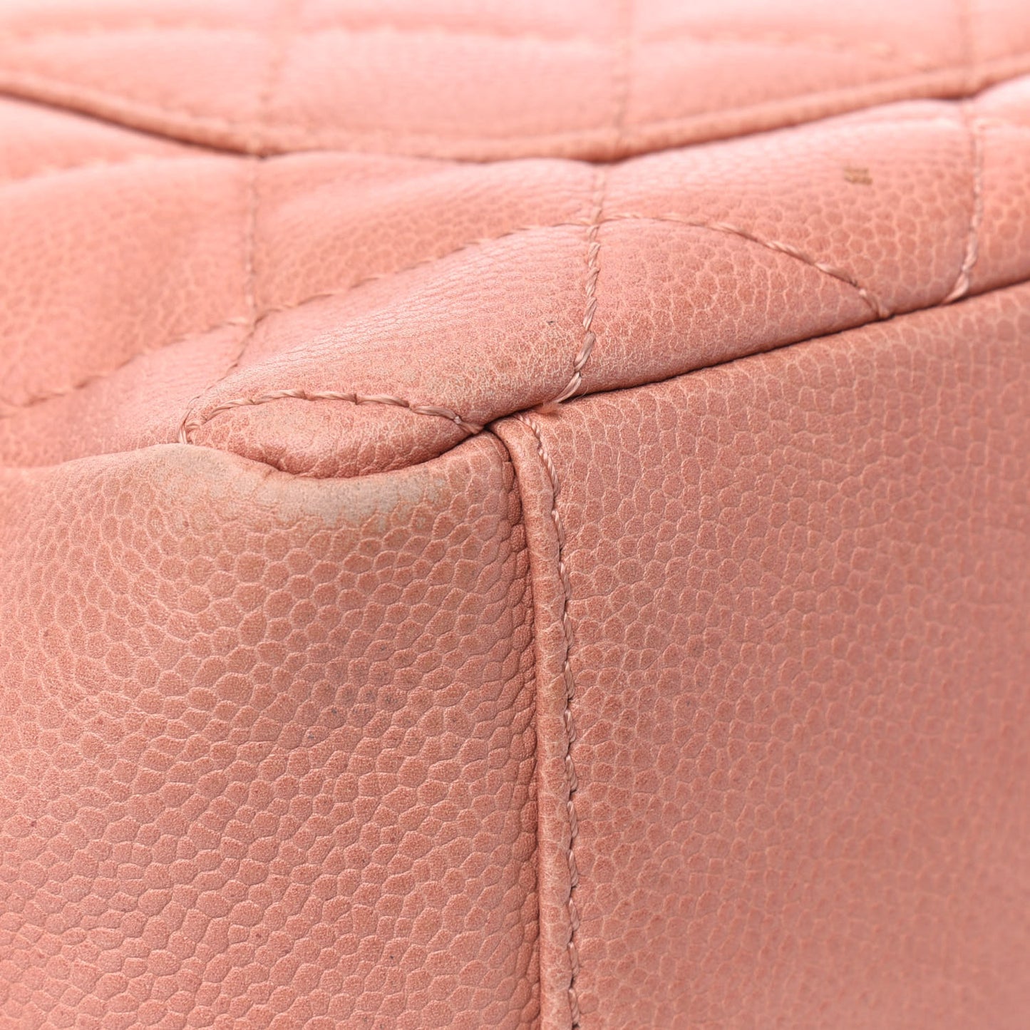Caviar Quilted Petit Shopping Tote PST Pink