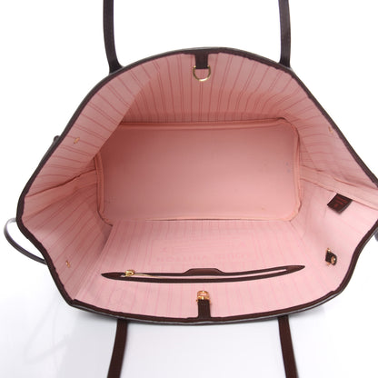 Louis Vuitton Damier Ebene Neo Neverfull MM Rose Ballerine 5 of 12