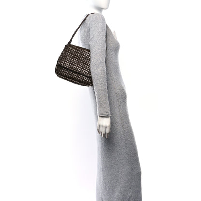 Bottega Veneta Nappa Intrecciato Small Cobble Shoulder Bag Light Brown 2 of 9
