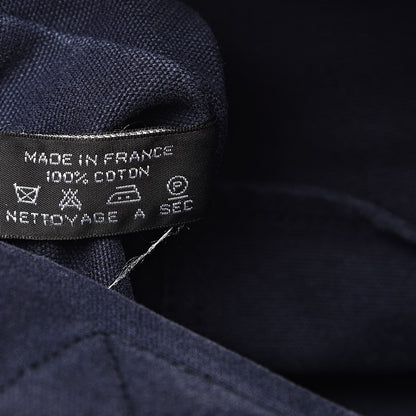 Hermes Canvas Fourre Tout Navy 7 of 10