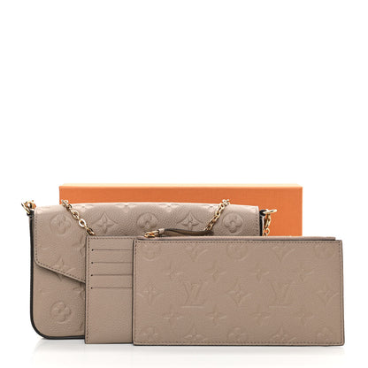 Louis Vuitton Empreinte Pochette Felicie Chain Wallet Tourterelle 12 of 12