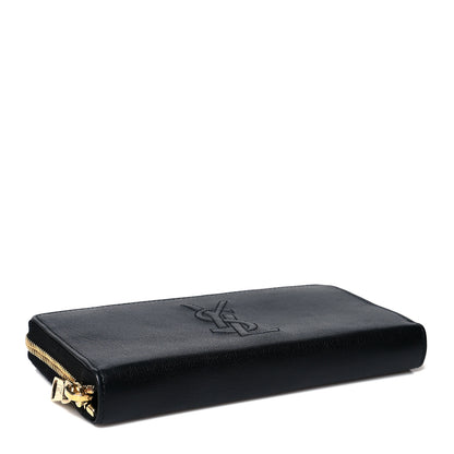 Saint Laurent Chevre Belle De Jour Zip Around Wallet Black 4 of 11