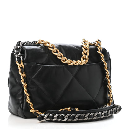 Chanel Goatskin Quilted Medium Chanel 19 Flap Black 2 of 4