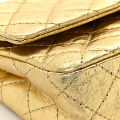 Chanel Metallic Aged Calfskin Quilted 2.55 Reissue 225 Flap Gold 16 of 23