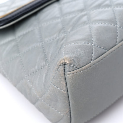 Chanel Lambskin Quilted Mademoiselle East West Flap Light Grey 8 of 15