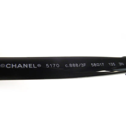 Chanel Bow Sunglasses 5170 Black 3 of 8