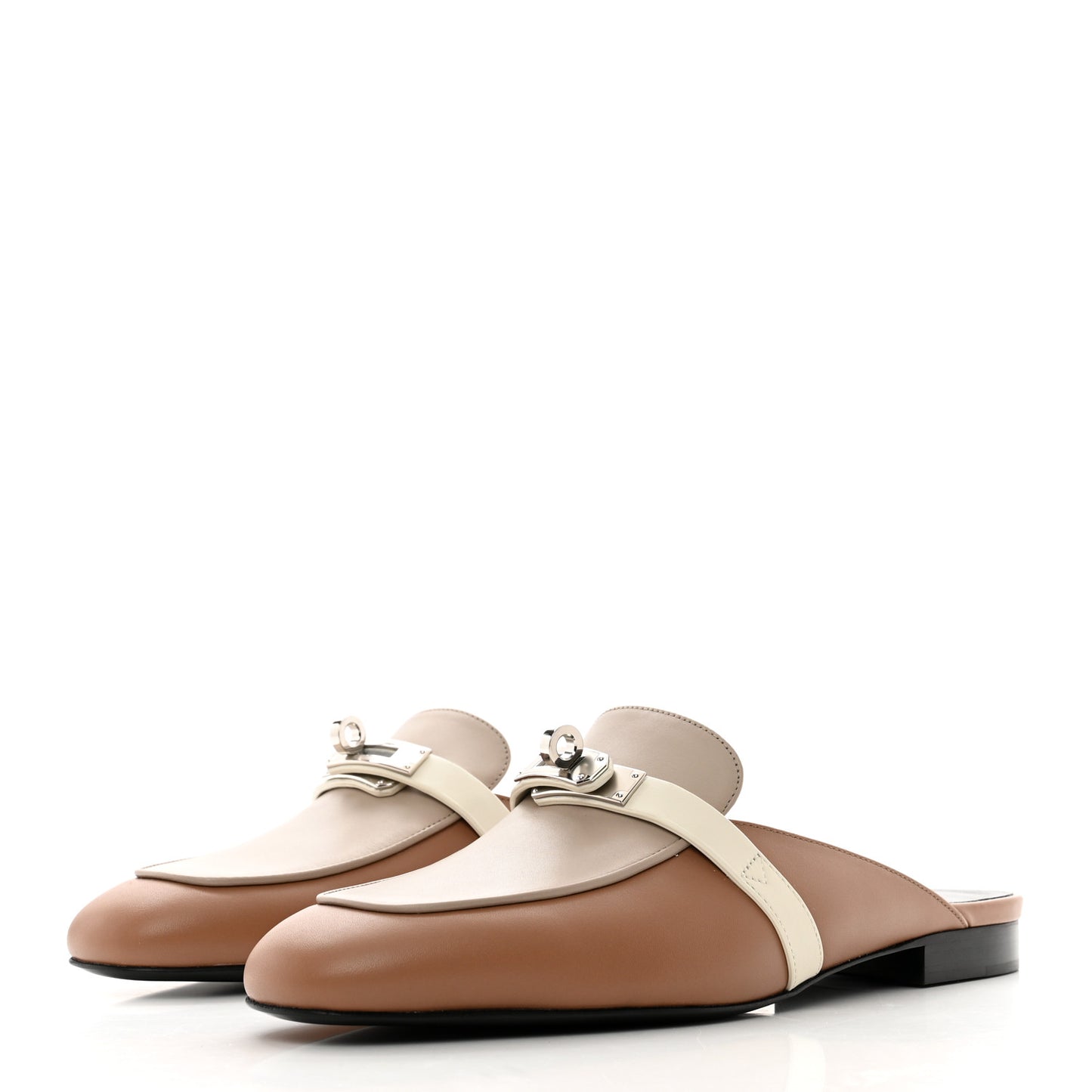 Goatskin Oz Mules 38 Rose Perle Multicolor