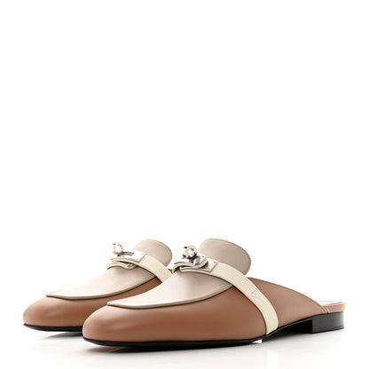 Hermes Goatskin Oz Mules 38 Rose Perle Multicolor 3 of 9