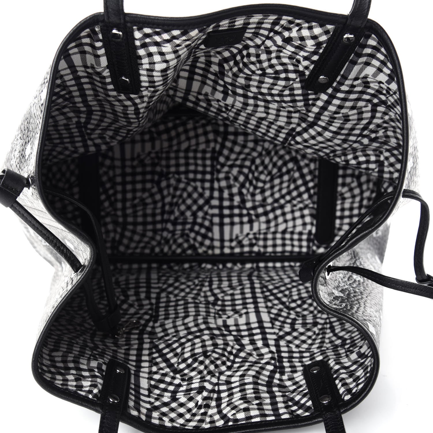 MCM Visetos Medium Project Reversible Shopper Tote Black 5 of 15