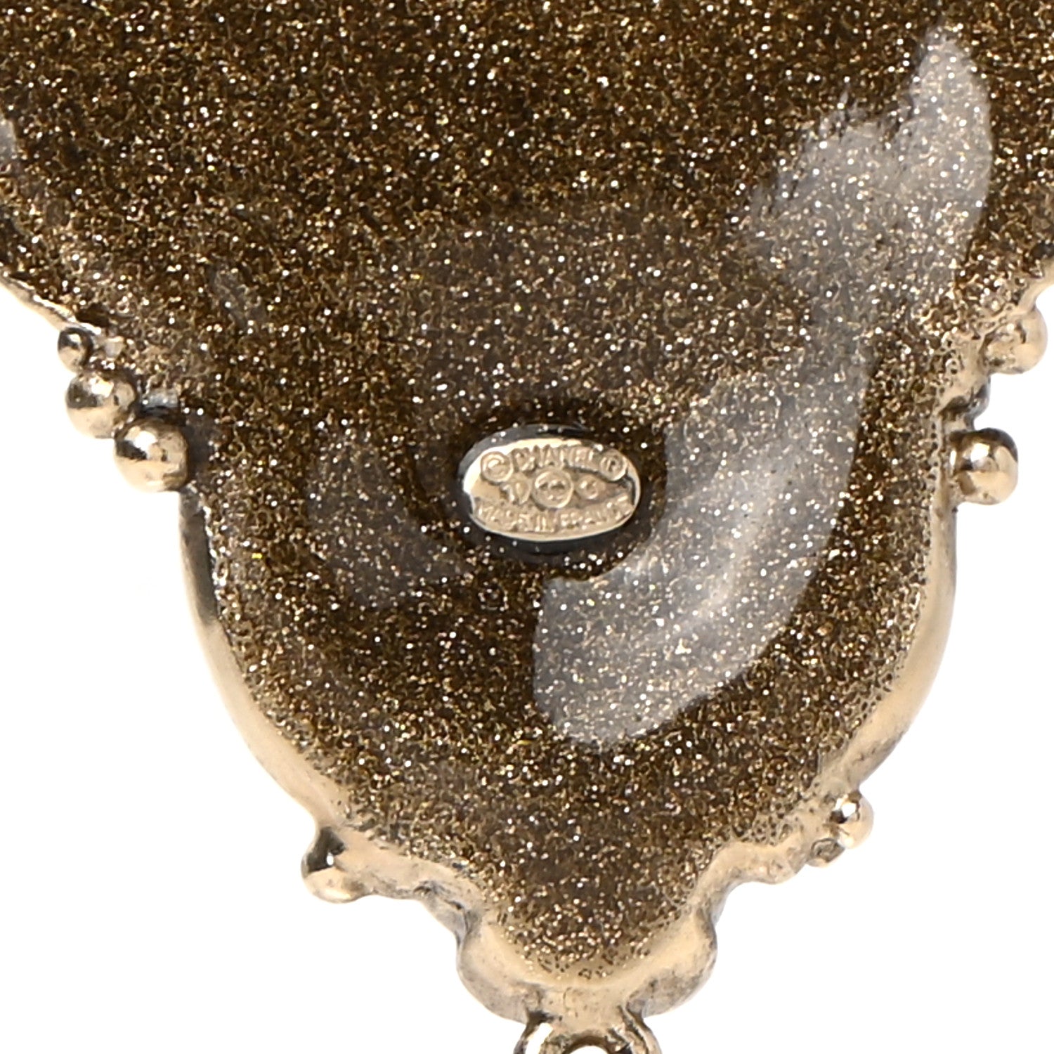 Chanel Gripoix Pearl Brooch Aged Gold 4 of 5
