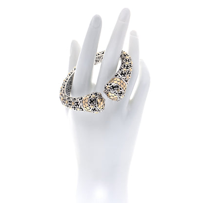 John Hardy Sterling Silver 18K Yellow Gold Jaisalmer Dot Cuff Bracelet 2 of 5
