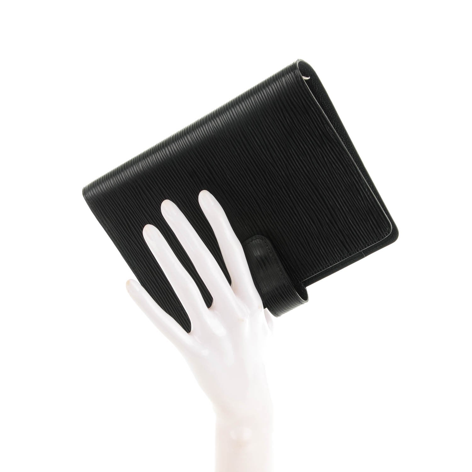 Louis Vuitton Epi Medium Ring Agenda Cover Black 2 of 7