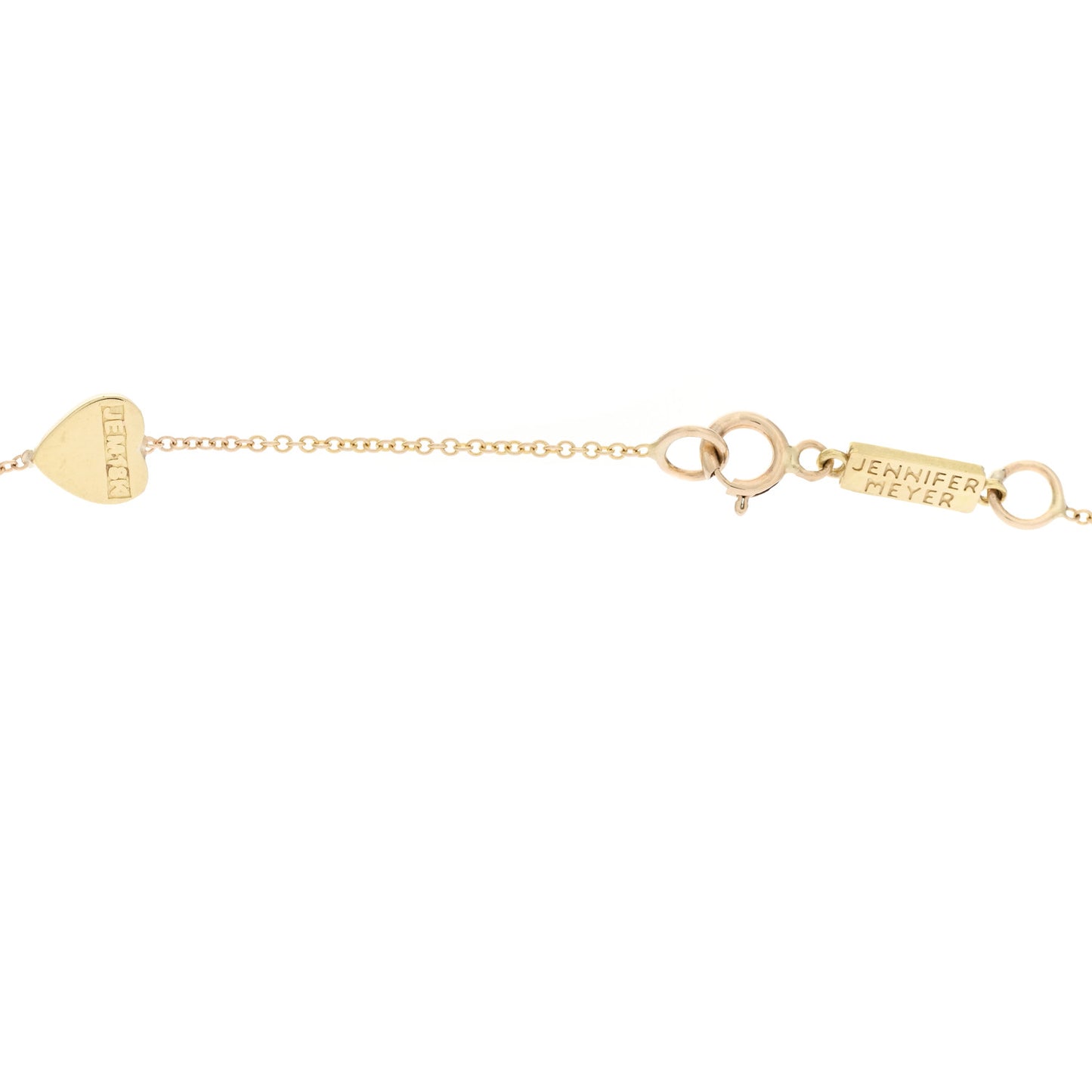 18K Yellow Gold Heart By The Inch Necklace
