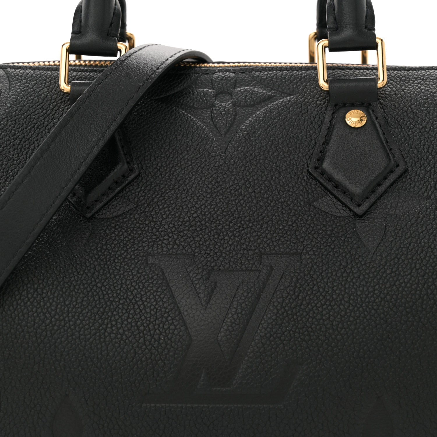 Louis Vuitton Empreinte Monogram Giant Wild At Heart Speedy Bandouliere 25 Black 7 of 10