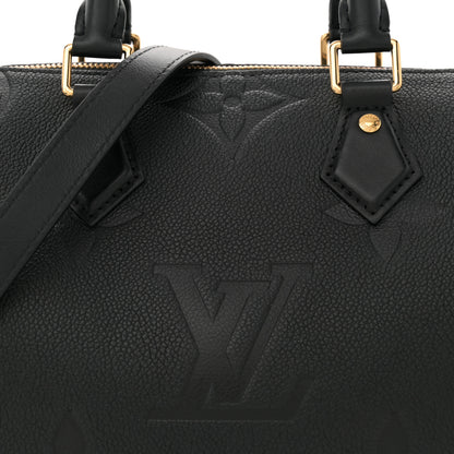 Louis Vuitton Empreinte Monogram Giant Wild At Heart Speedy Bandouliere 25 Black 7 of 10