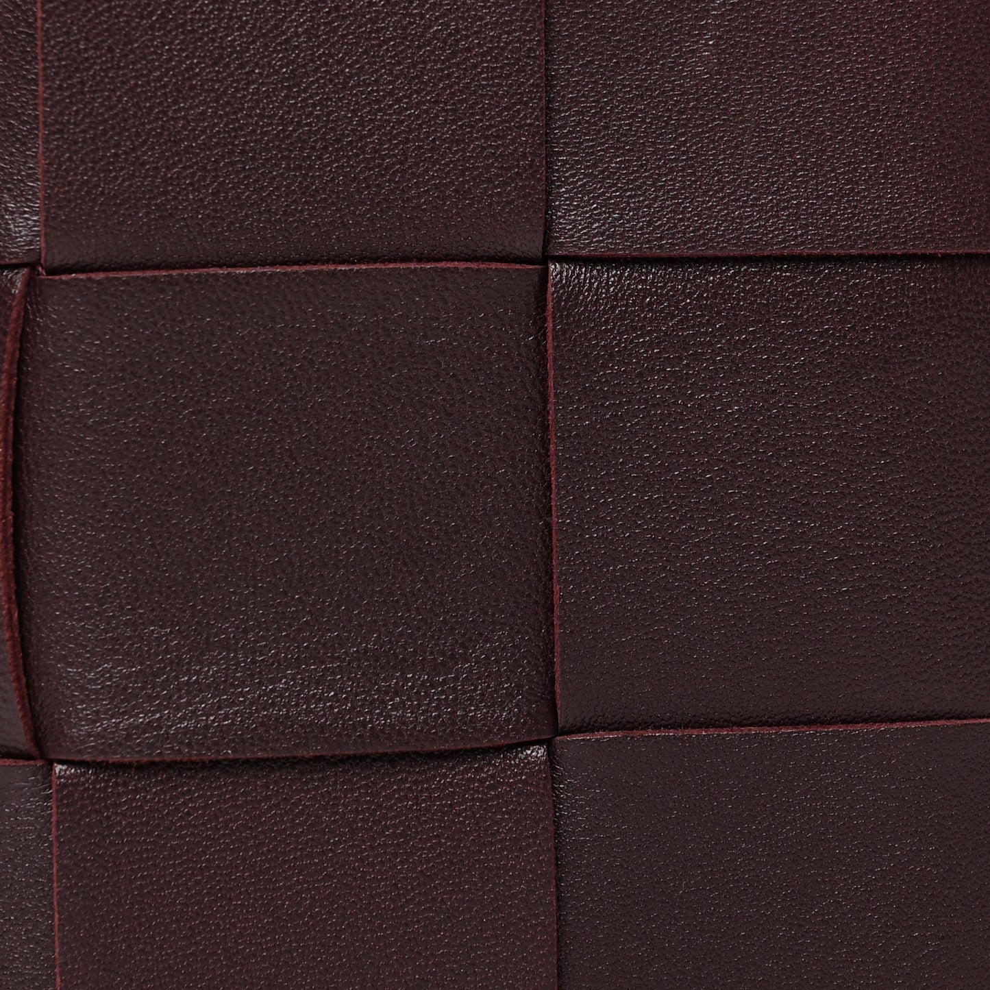 Nappa Maxi Intrecciato Card Holder Grape